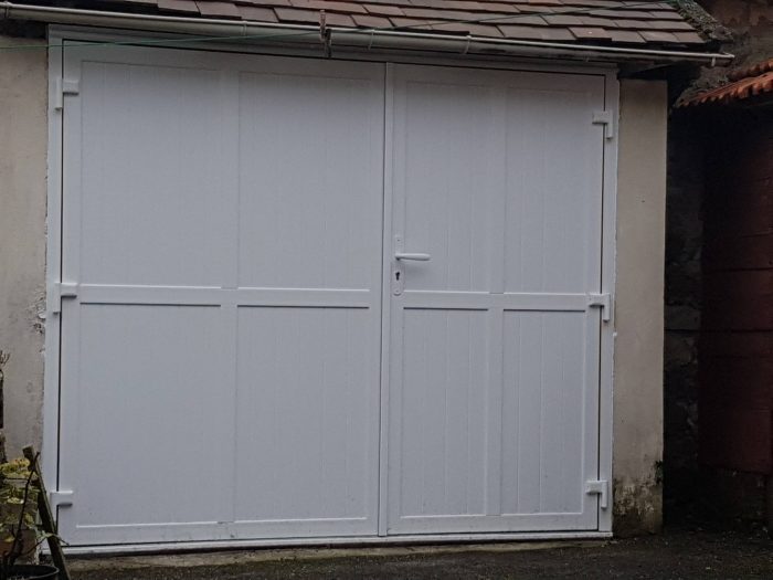 Porte de garage 2 vantaux PVC sur mesure