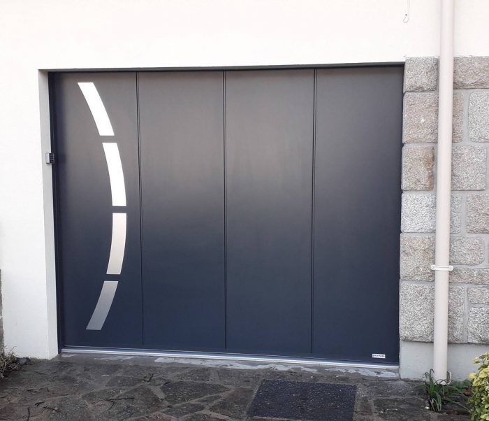 Porte de garage coulissante design sur mesure