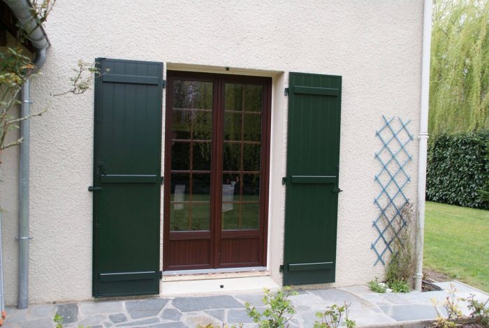 Porte fenêtre PVC couleur bois