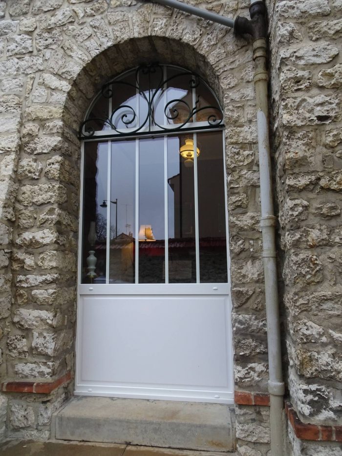 Porte fenêtre PVC demi-lune