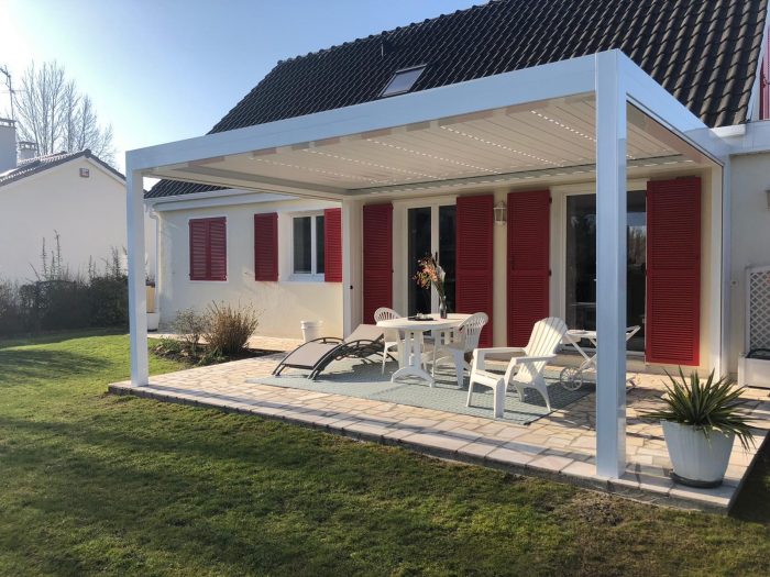 Pergola design sur terrasse